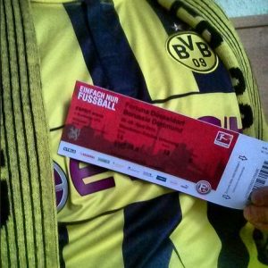 Borussia Dortmund Fortuna Düsseldorf Bundesliga Saison 2012 2013 BVB Ticket Trikot