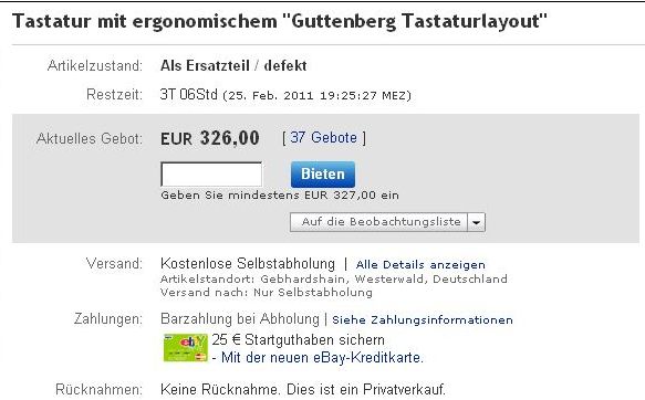 Guttenberg ebay