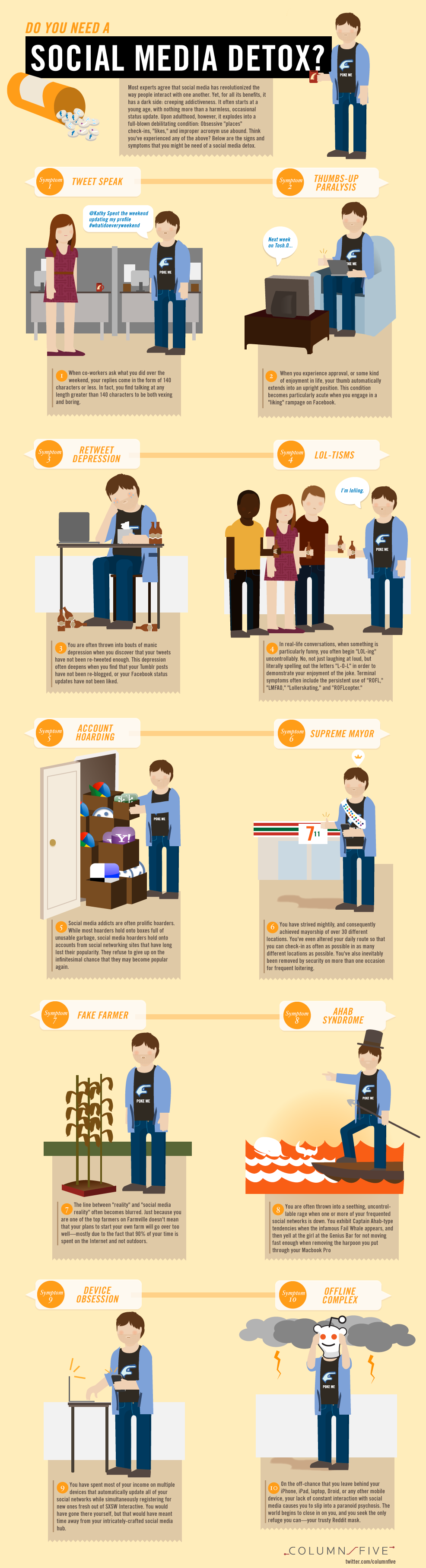 Infografik Social Media Sucht