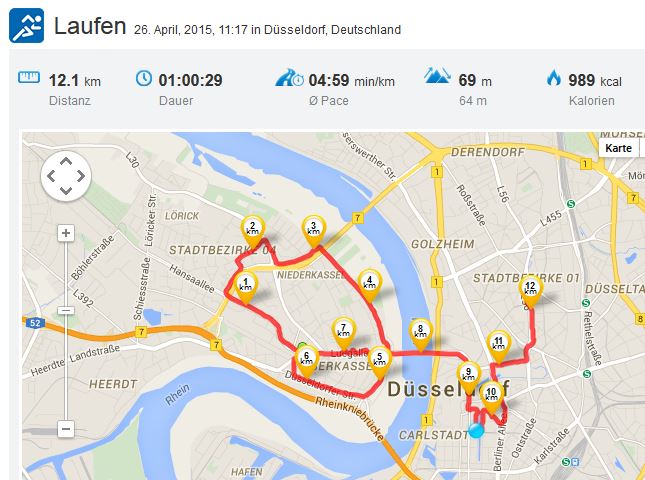 Laufen Running 26042015 Metro Marathon Düsseldorf