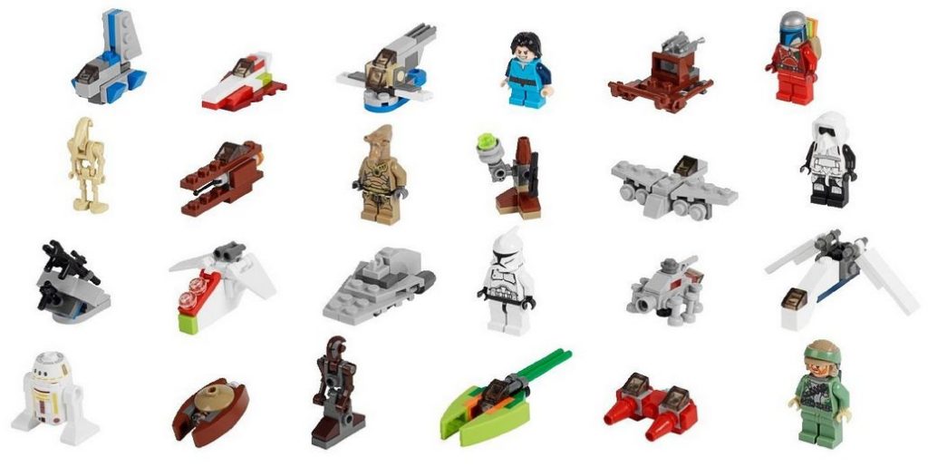 Lego StarWars 75023 - Adventskalender Amazon Übersicht Minifiguren