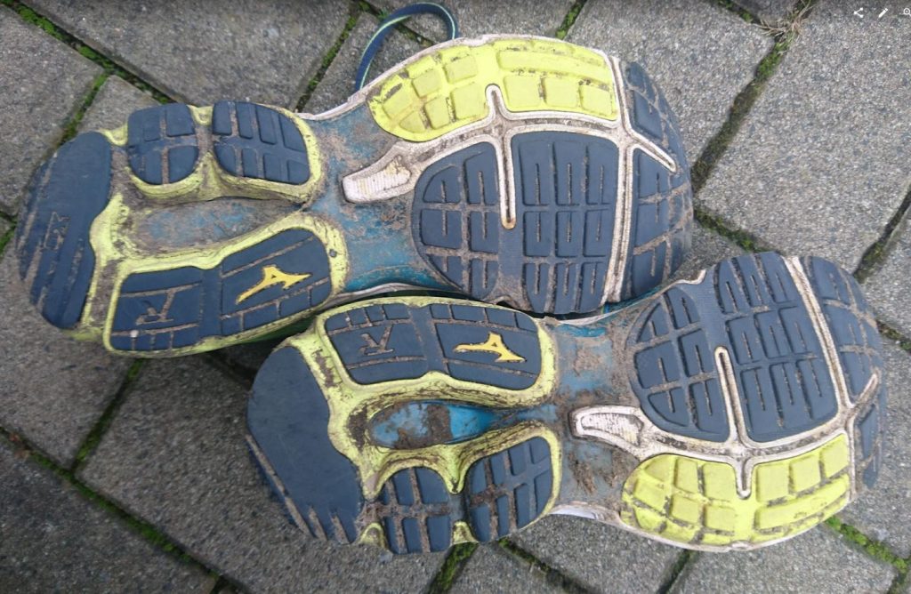 Mizuno Wave Rider 19 Sohle Verschleiß