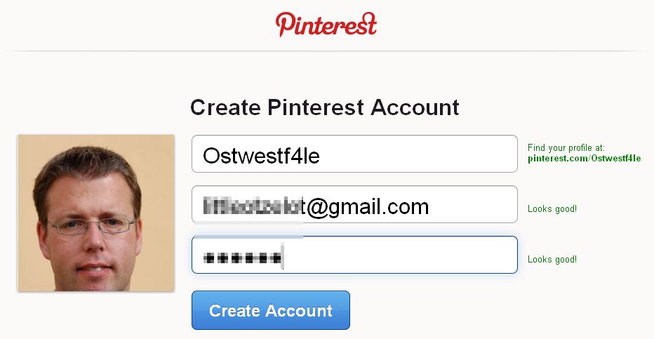 Pinterest Invite Account Create Registrierung