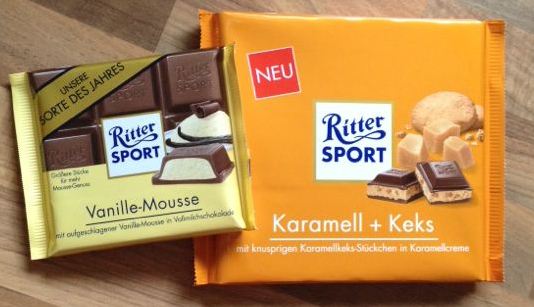 Ritter Sport Vanille-Mousse Karamell + Keks