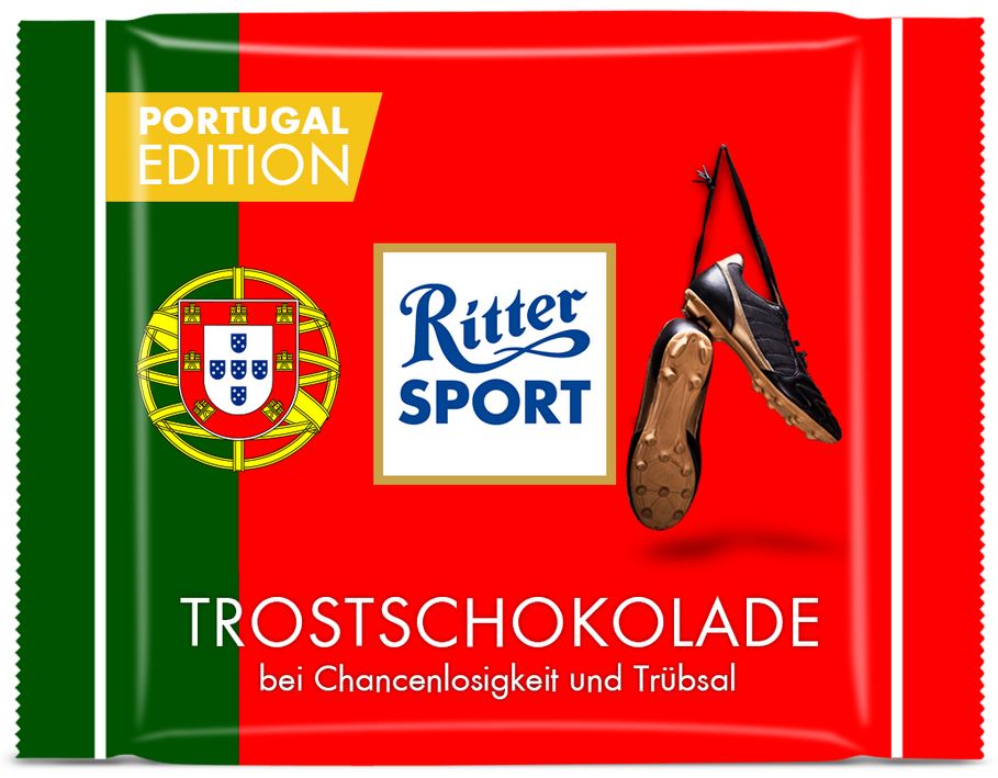 Ritter Sport Trostschokolade Portugal Edition WM 2014 Brasilien