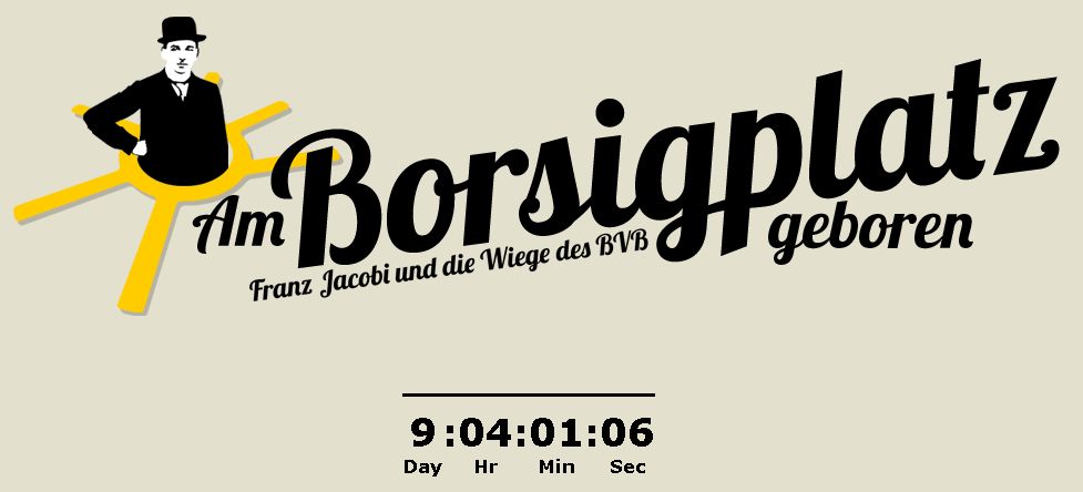 Am Borsigplatz geboren - Franz Jacobi und die Wiege des BVB Webseite Screenshot