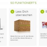 Degustabox » Deine Überraschungsbox Ablauf