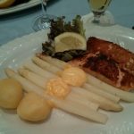 Fischhaus Düsseldorf Altstadt Qype Spargel Lachs Sauce Hollandaise