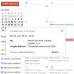 Google Kalender WM Brasilien 2014