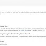 Google Reader Good bye