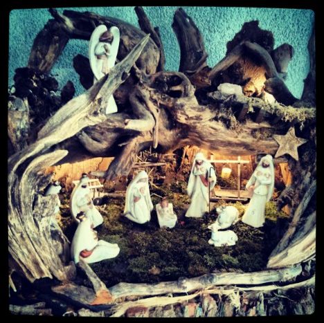 Krippe Weihnachten Heiligabend Hallenbad Büttgen Engel Maria Josef Jesuskind