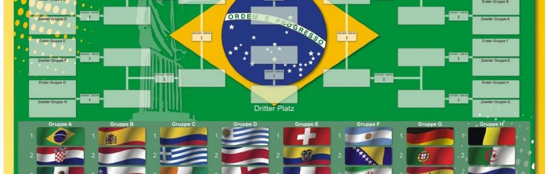 Magnettafel Whiteboard Fußball WM Brasilien 2014
