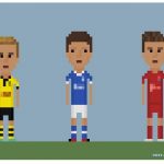 Mario Götze 8bit Football BVB Fußball borussia dortmund