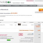 Mein PhotoBox - PhotoBox - Bestellung Warenkorb Kalender 2013