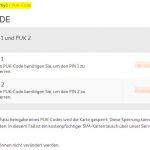 PUK Code simyo SIM Karte Abfrage