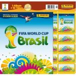 Panini 207503 FIFA World Cup Brasil 2014 Starterset mit Sammelalbum, 10 Tüten