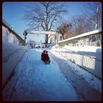 Schlittenfahrt Kleinenbroich Schnee Winter