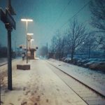 Schnee Winter Kleinenbroich S8 Bahnhof