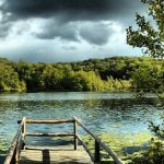 Schwarzer See Rügen Sellin Steg Wolken