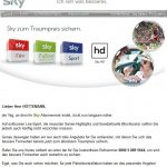 Sky Rückholangebot April 2015 Vorzeitig Vorzugspreis sichern