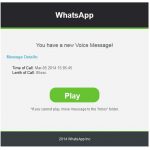 Spam Voice Message Notification WhatsApp Messaging Service