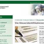 Steueridentifikationsnummer Kind Finanzamt online beantragen