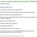 Sätze, die man in Deutschland während der WM nicht hören wird